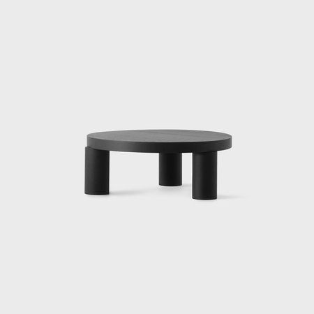 Offset Coffee Table (Black Stain Oak)