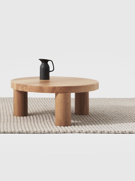 Offset Coffee Table (Natural Oak)