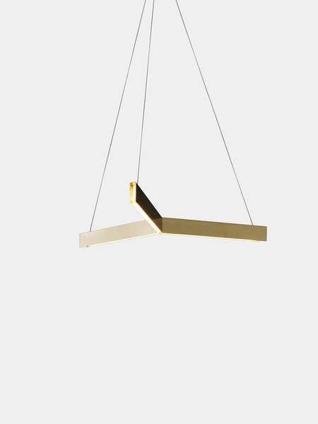 Tri Pendant (Brushed Brass)