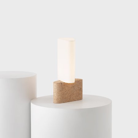 Fulcrum Lamp (Cork and Paper)