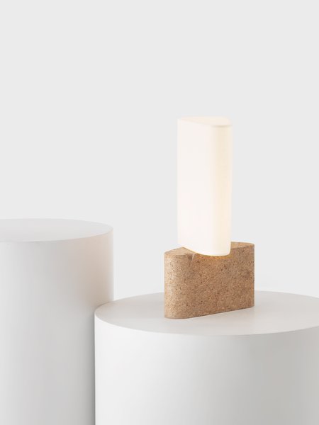 Fulcrum Lamp (Cork and Paper)
