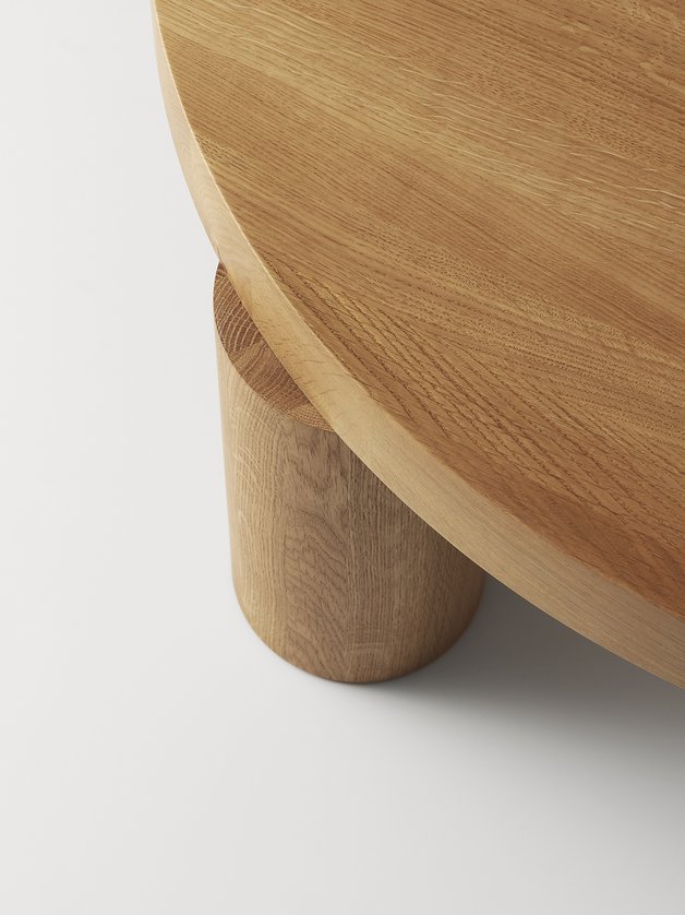 Offset Contemporary Coffee Table, Oak Coffee Tables Nz